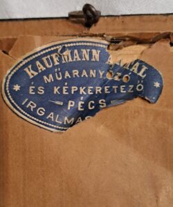 A 403. Csorba blog melléklete. Kaufmann Antal képkeretező