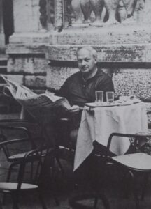 Kardos Tibor Rómában, 1947-ben, amikor Csorbáék is ott jártak.