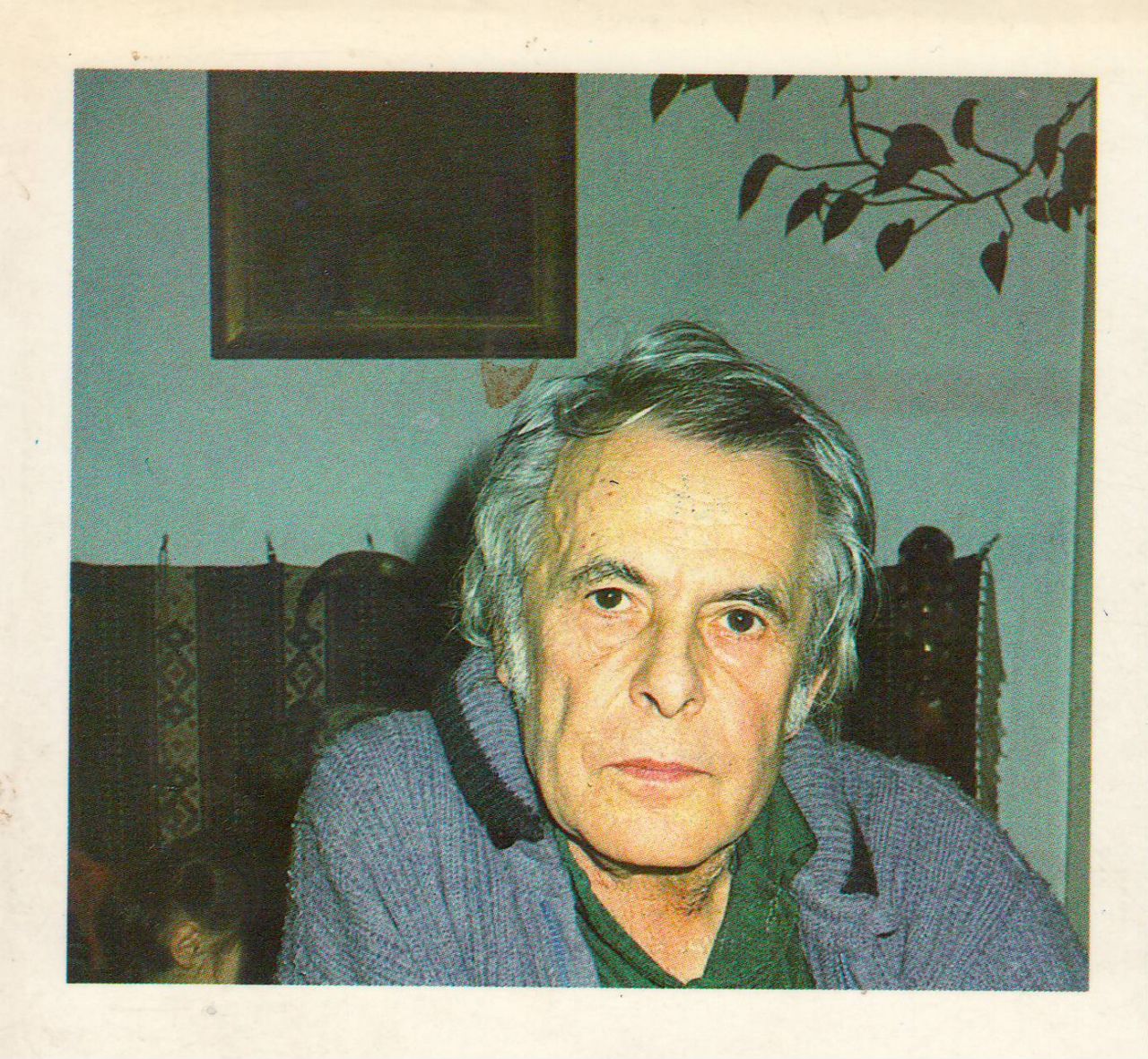 A 380. Csorba blog melléklete. Csorba Győző házának szobájában a Martyn Ferenc kép alatt, abban az időben, amelyben az Állapot-rajz című verset írta