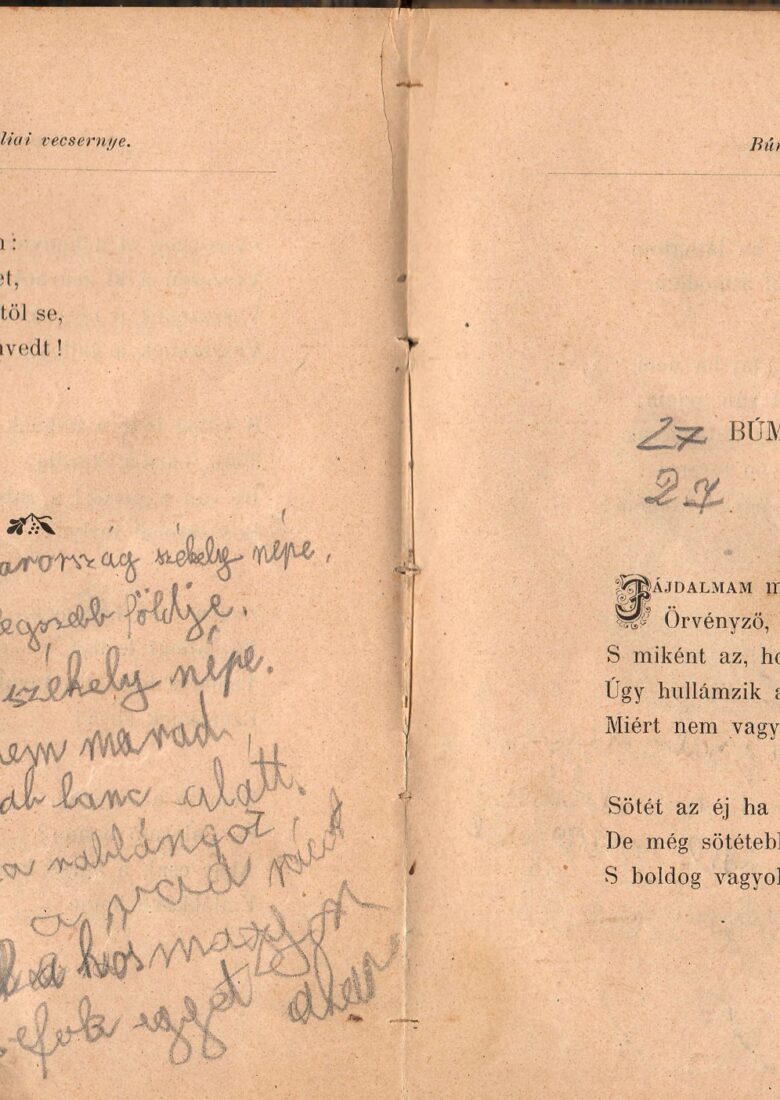 Horváth Kálmán: Költemények. A Magyarország székely népe című Csorba vers A 295. Csorba blog melléklete.