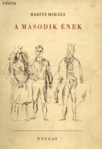 Babits Mihály: Második ének. Könyvborító. A 313. blog melléklete