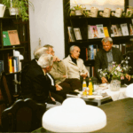 Griffaton Ház-Várkonyi Nándor Könyvtár. 1993. Pákolitz István, Galambosi László, Tüskés Tibor, Csorba Győző, Bertók László a Tüskés szerkesztette Várkonyí Emlékkönyv bemutatóján. A 350. Csorba blog melléklete.
