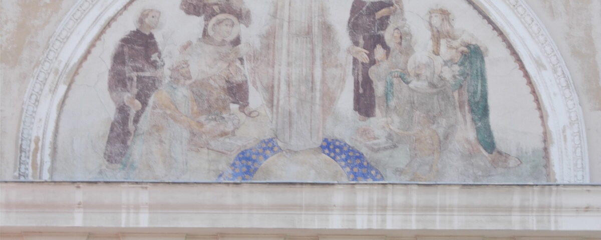 A 378. Csorba blog melléklete. Gebauer Ernő Freskója a pécsi Ferencesek temploma külső falán (1926)