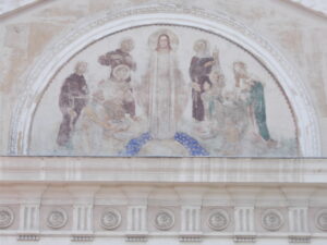 A 378. Csorba blog melléklete. Gebauer Ernő Freskója a pécsi Ferencesek temploma külső falán (1926)