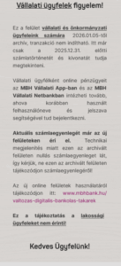 A 381. Csorba blog melléklete. MBH Bank változás